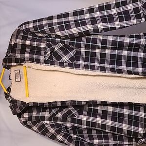 Women's plaid jacket with hood